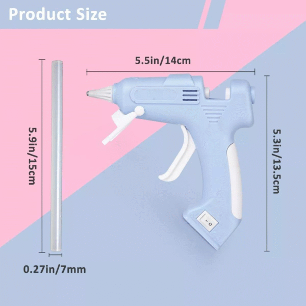 Pistola de Pegamento Inalámbrica Recargable para Manualidades - Imagen 21