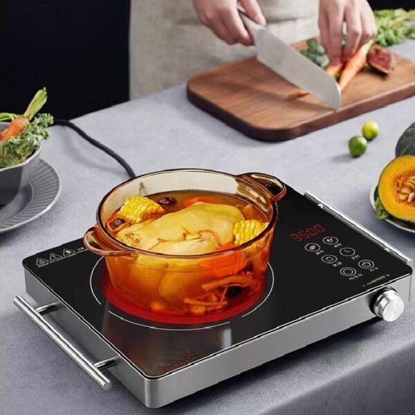 Placa vitrocerámica portátil, cocina eléctrica de 2200W - Imagen 8