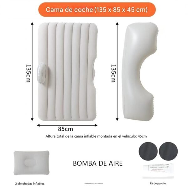 Colchón inflable para coche | Portátil y cómodo para viajar - Imagen 13