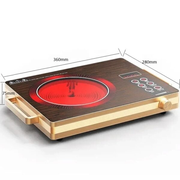 Placa vitrocerámica portátil, cocina eléctrica de 2200W - Imagen 3
