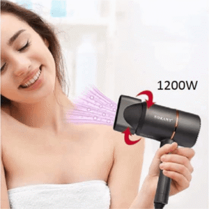 Secador de Pelo Compacto 1200W con Tecnología Iónica