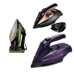 Plancha de vapor inalámbrica 2400W con suela de cerámica