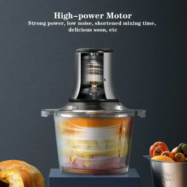 Picadora Eléctrica de acero inoxidable y 2 Velocidades - Imagen 2