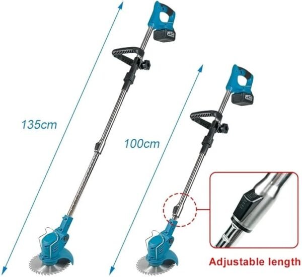 Cortadora de Césped Eléctrica Inalámbrica 21V con 2 Baterías - Imagen 4