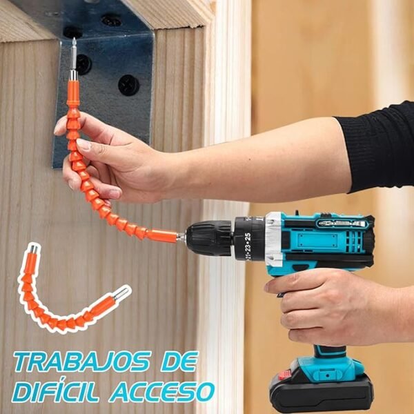 Taladro Percutor a Batería Inalámbrico con 2 Baterías - Imagen 4