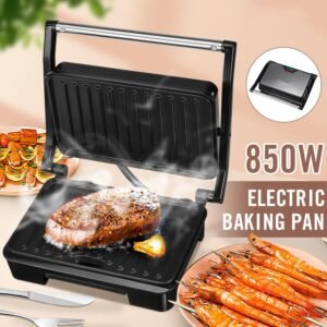 Parrilla Eléctrica Compacta 850 W Antiadherente