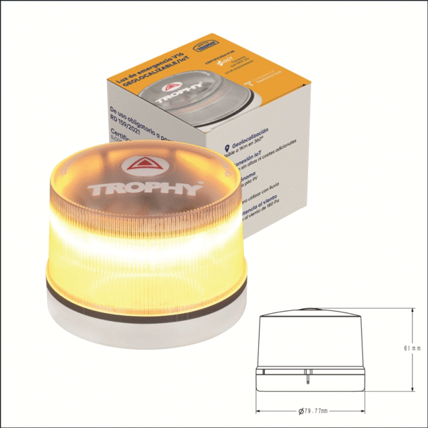 Trophy-Baliza V16 Geolocalizada Homologada DGT 3.0 - Imagen 5