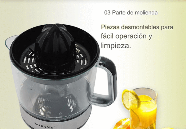 Exprimidor Eléctrico de Zumo, 45W con Capacidad de 700 ml - Imagen 3