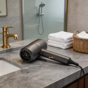 Secador de Pelo Compacto 1200W con Tecnología Iónica