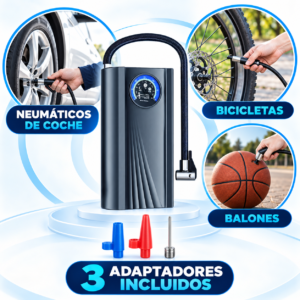 Inflador eléctrico portátil multifunción