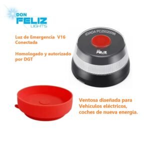 Baliza+Ventosa - Baliza V16 Geolocalizada Homologada con Conectividad DGT 3.0