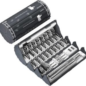 Destornillador de Precisión Magnético 128 en 1 – Kit Profesional para Electrónica, Móvil, PC, Relojes y Consolas