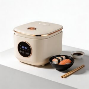 Olla Arrocera Eléctrica 5L, Multifunción Inteligente, Antiadherente, Cocina Automática Tierno y Delicioso, Ideal para 2-3 Personas