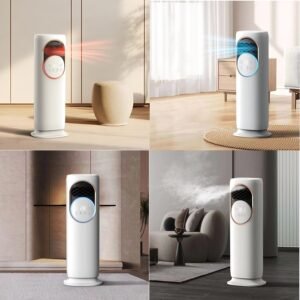 Ventilador de torre Nebulizador de arir frío y caliente, para verano e invierno, Ventilador nebulizador frío y calor.
