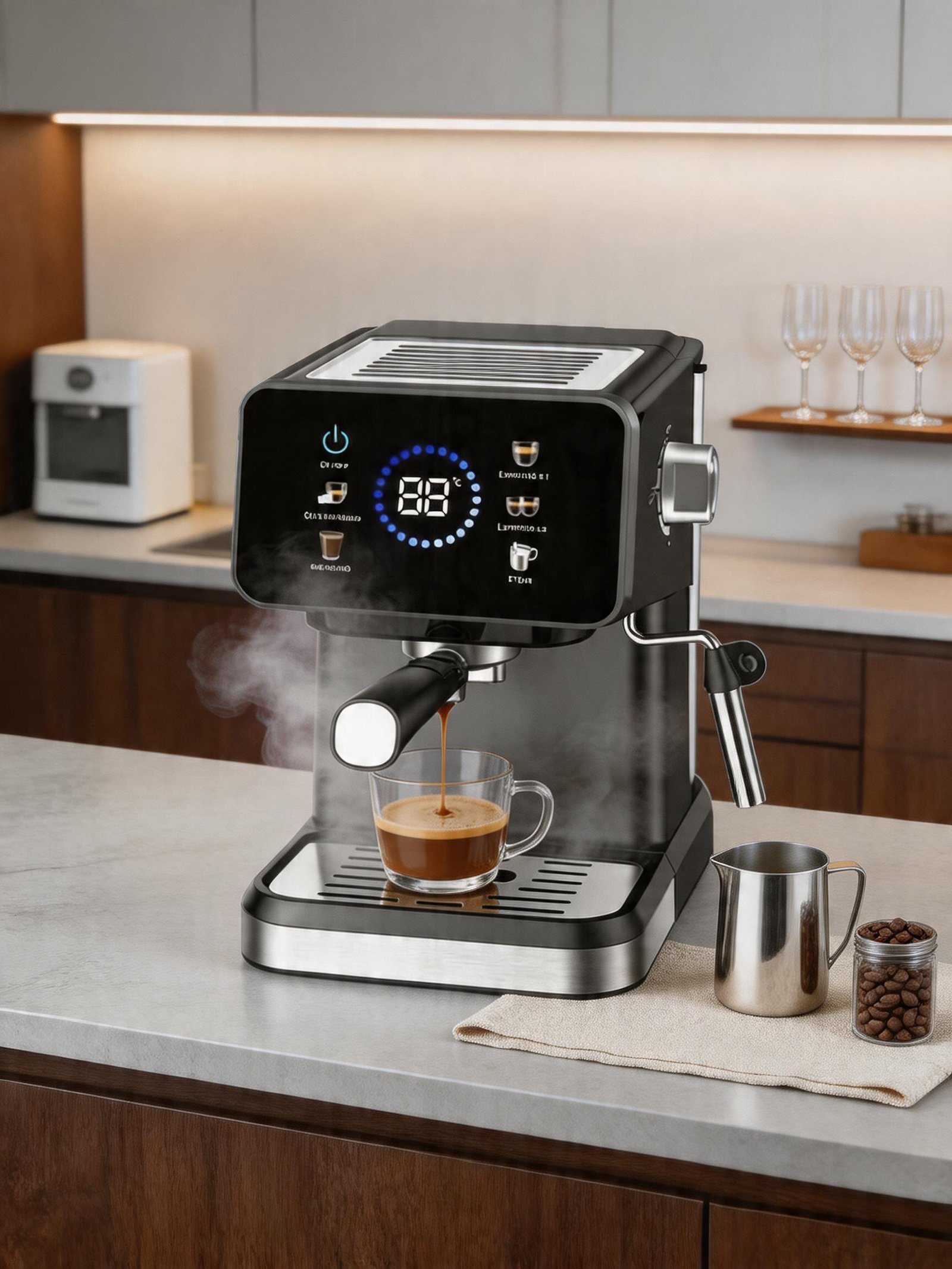 Cafetera DON FELIZ con función ColdBrew en una cocina