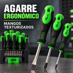 Juego de 11 destornilladores con soporte