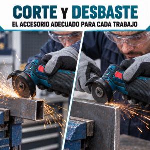Mini Amoladora Angular Inalámbrica 12 V con 2 Baterías, Cargador y Maletín