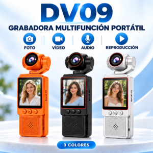 Grabadora portátil Wi-Fi de vídeo, fotos y audio